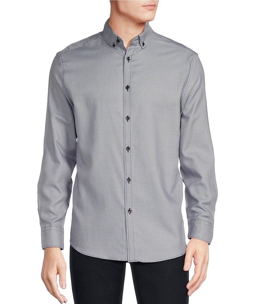 Murano Classic Fit Diamond Dobby Long Sleeve Woven Shirt | Dillard's