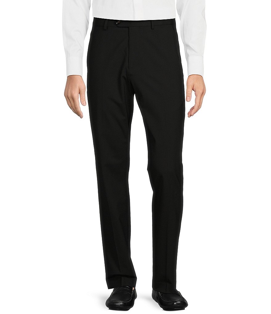 Murano Collezione Alex Slim Fit Performance Bi-Stretch Solid Suit Separates  Flat Front Dress Pants