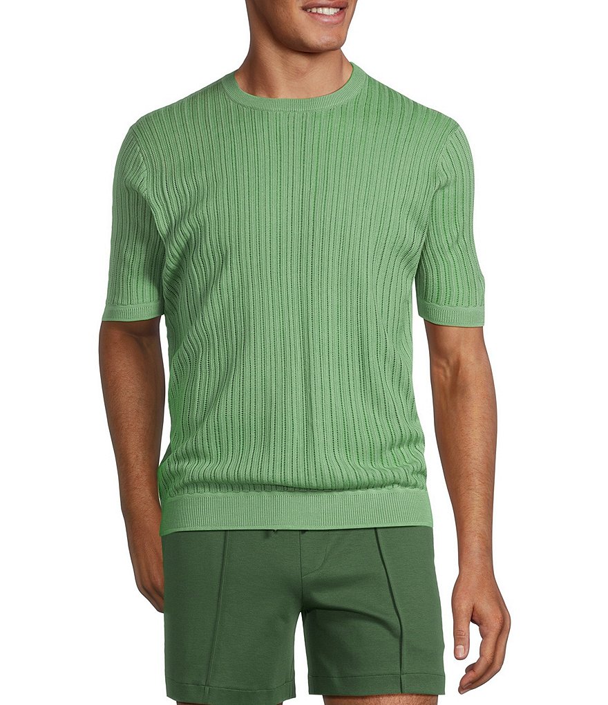 Murano From The Garden Collection Textured Knit Short Sleeve Murano From The Garden Collection Textured Knit Short Sleeve