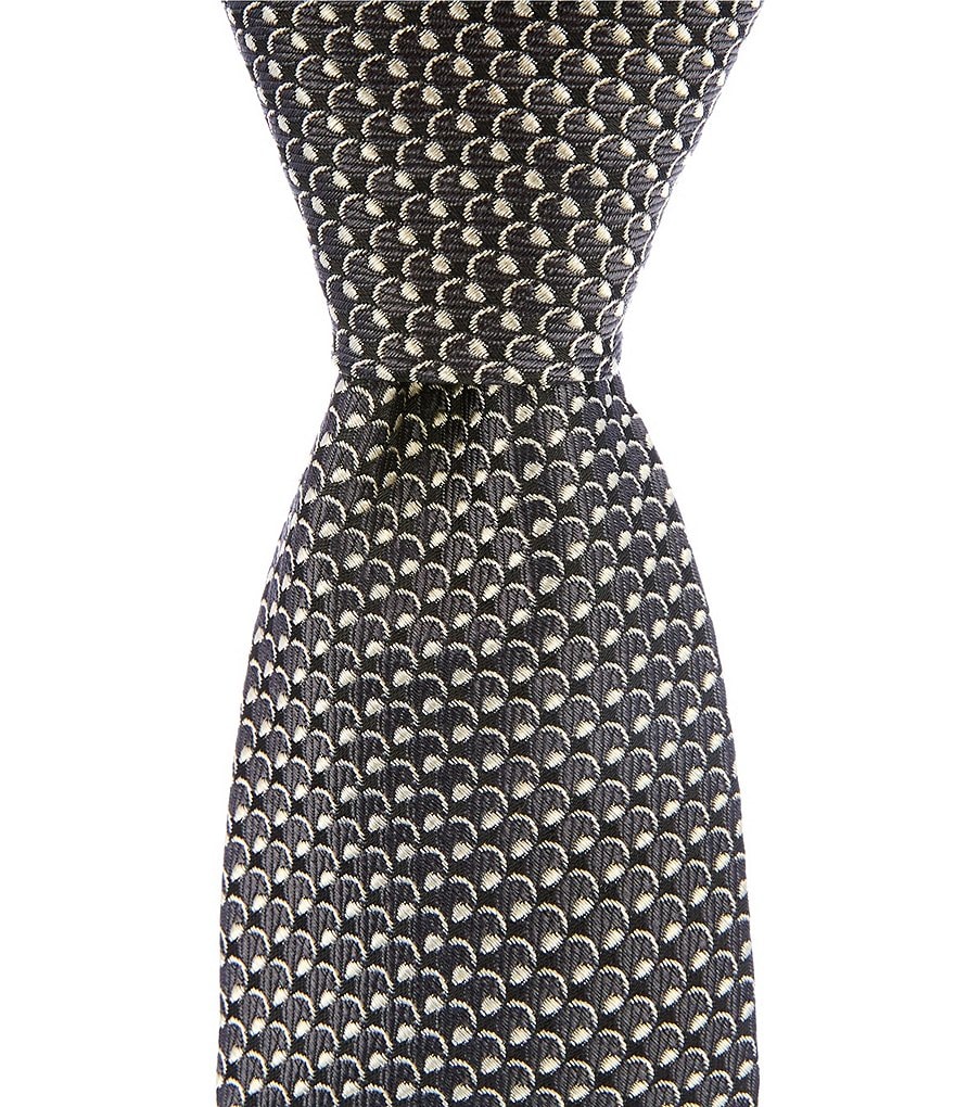 Mini Circle Neat Narrow Poly Silk Tie