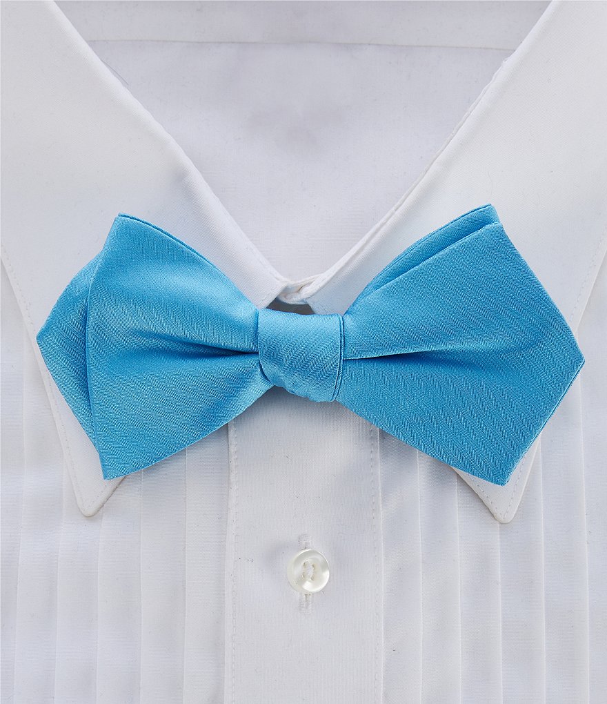 AWAYTR Ladies Adjustable Pre tied Bowtie - Solid Color Bow Ties