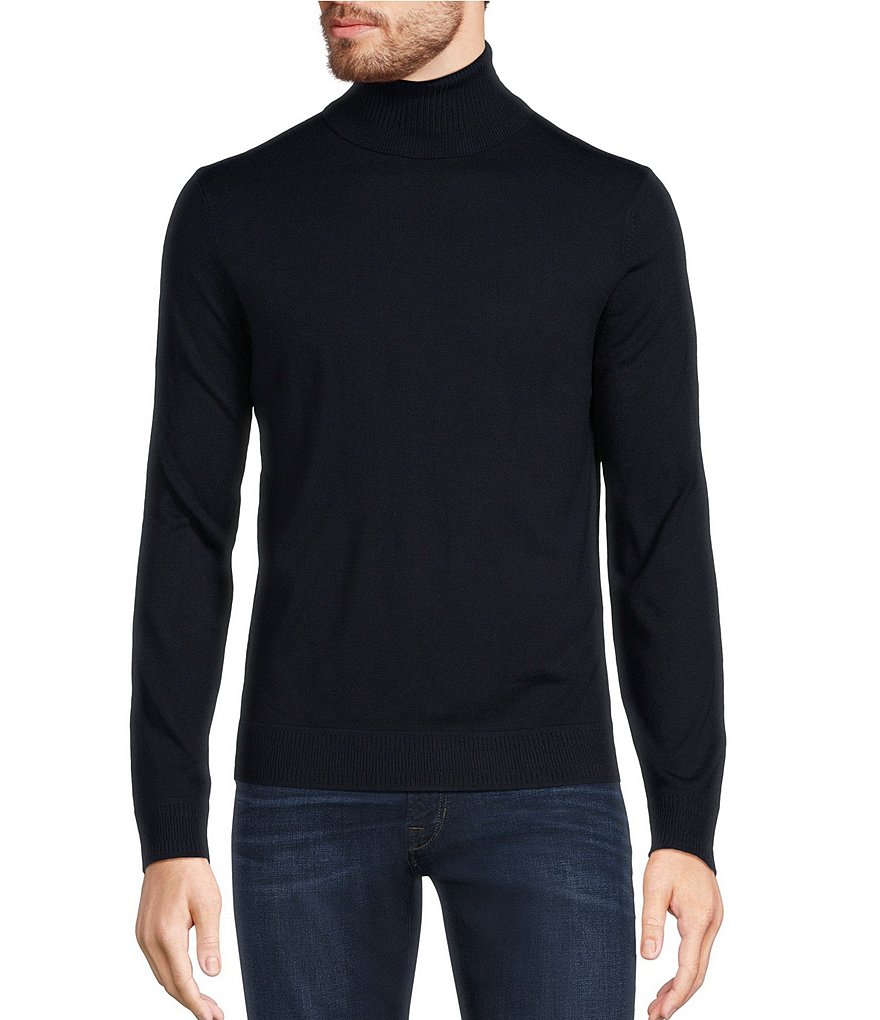 最終cantate tartle neck long sleeve 48 Murano Solid Performance Textured Long Sleeve Turtleneck