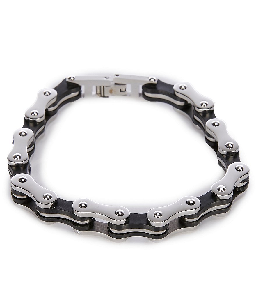 Murano Stainless Steel Bike Chain Bracelet | Dillard's