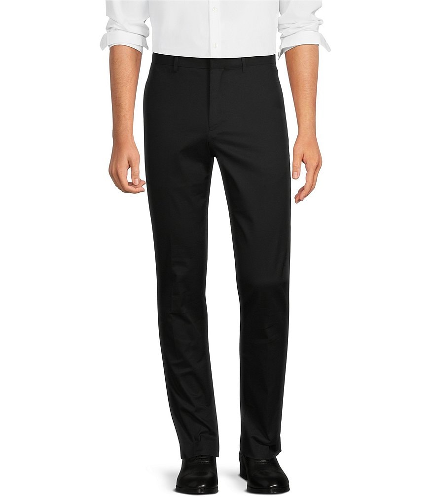 Perry Ellis Portfolio Extra Slim-Fit Solid Water Repellent Men's Dress Pants  - Macy's