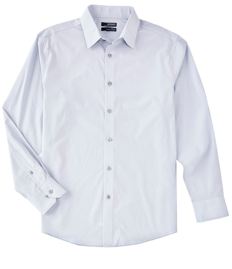 Murano Wardrobe Essentials Classic-Fit Solid Long-Sleeve Woven