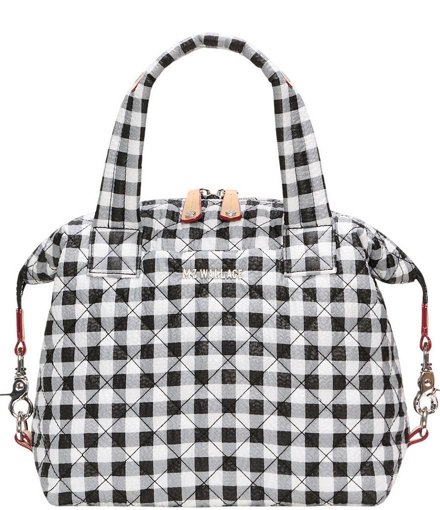 GEMER XSサイズ MZ Wallace Small Gingham Sutton Deluxe Tote Bag | Dillard's