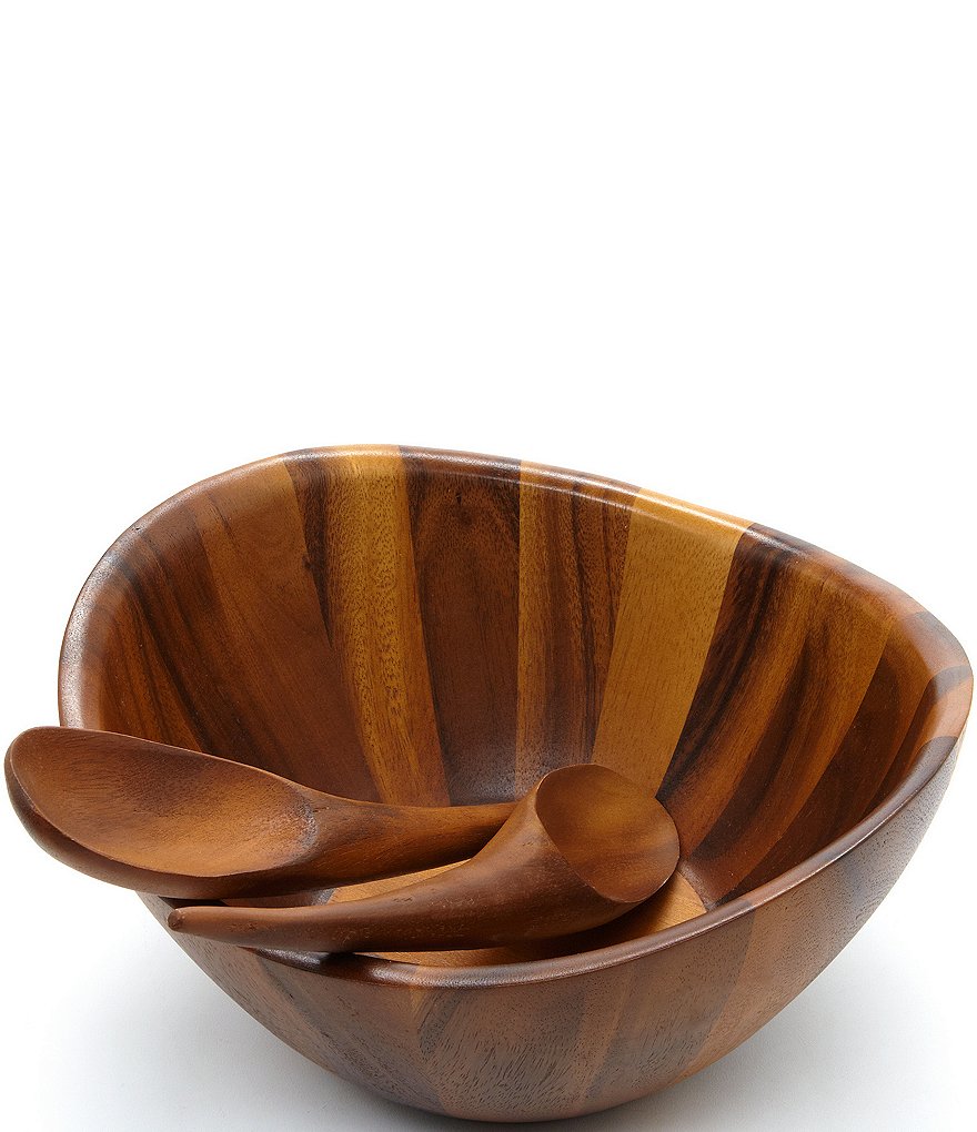 Member's Mark Acacia Wood Salad Bowl with Servers - Sam's Club