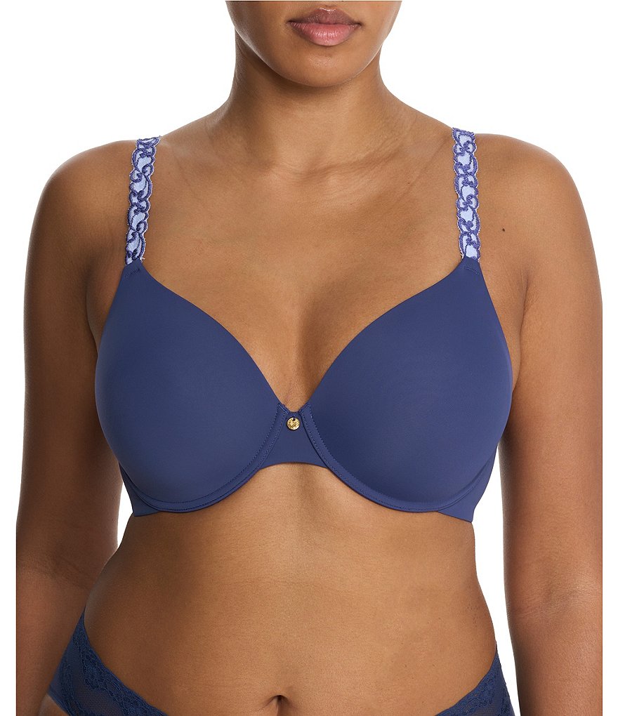 Natori Pure Luxe Custom Coverage Contour Bra in Black