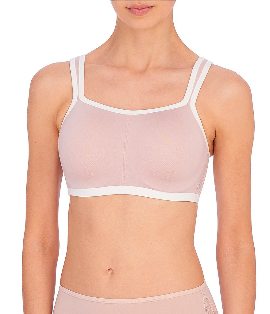 AMONIDA Tshirt Bra, Women's Sports Bra Full Coverage Elastic Seamless with  Removable Pad for Daily Wear