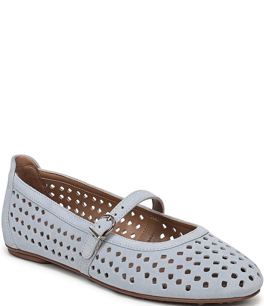 Naturalizer Aria Perforated Suede Mary Jane Flats | Dillard's