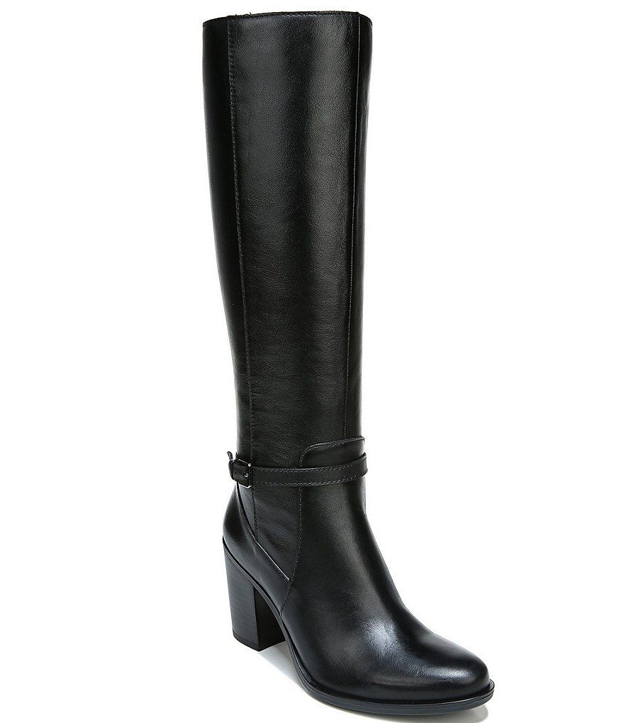 Dillards tall leather boots best sale