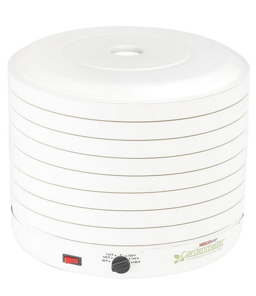 https://dimg.dillards.com/is/image/DillardsZoom/main/nesco-gardenmaster-8-tray-white-expandable-food-dehydrator-with-recipe-book/20182266_zi.jpg