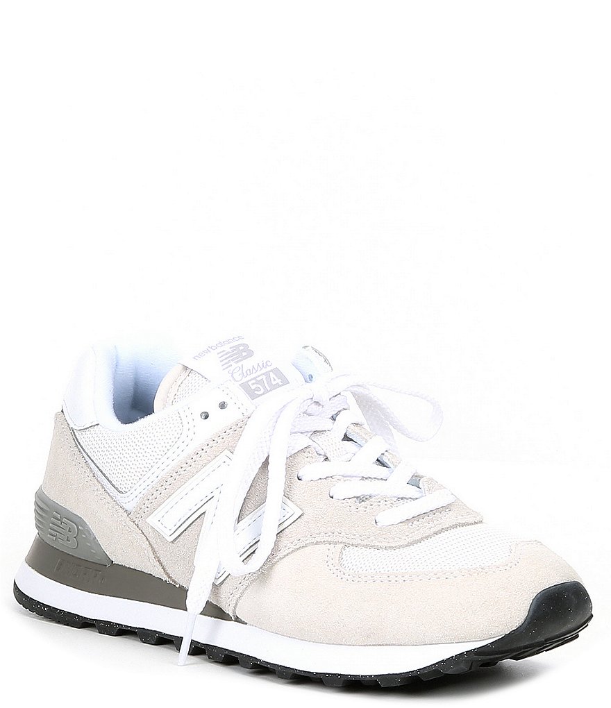 New Balance 574 Core Women's Nimbus Cloud White Casual Lifestyle Sneakers  Shoes