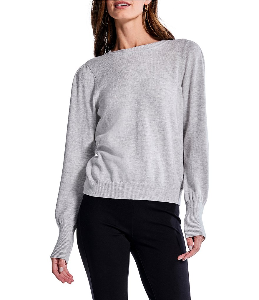 NIC + ZOE Femme Soft Knit Crew Neck Long Sleeve Sweater