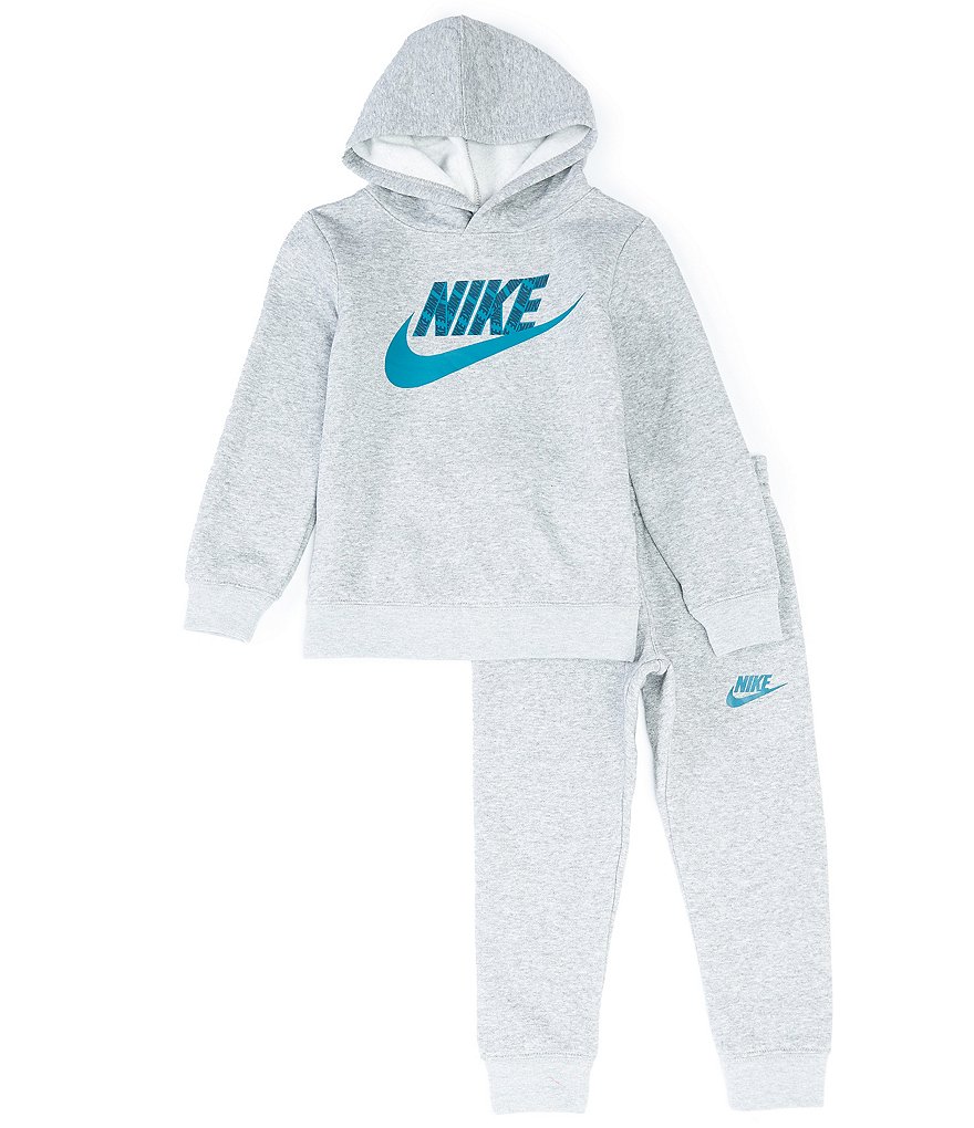 Nike Little Boys 2T-7 Long Sleeve NSW GFX Sueded Fleece Pullover Hoodie ...