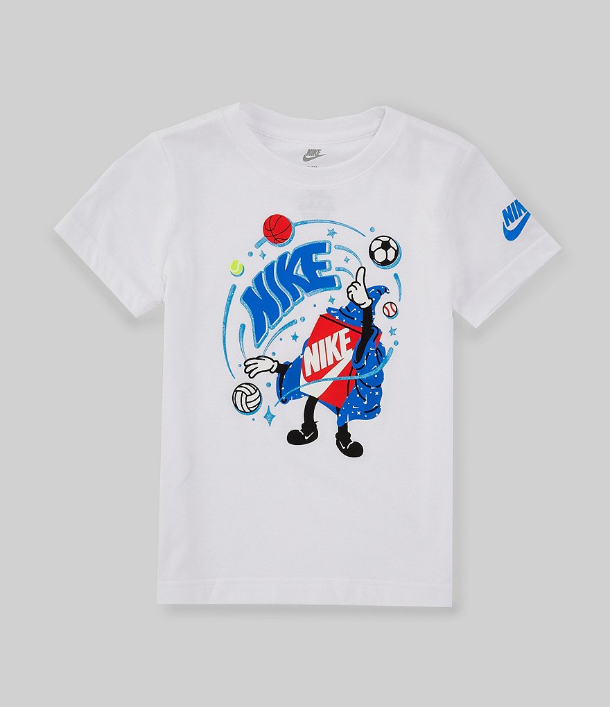 Nike Little Boys 2T 7 Short Sleeve Sports Graphic T Shirt