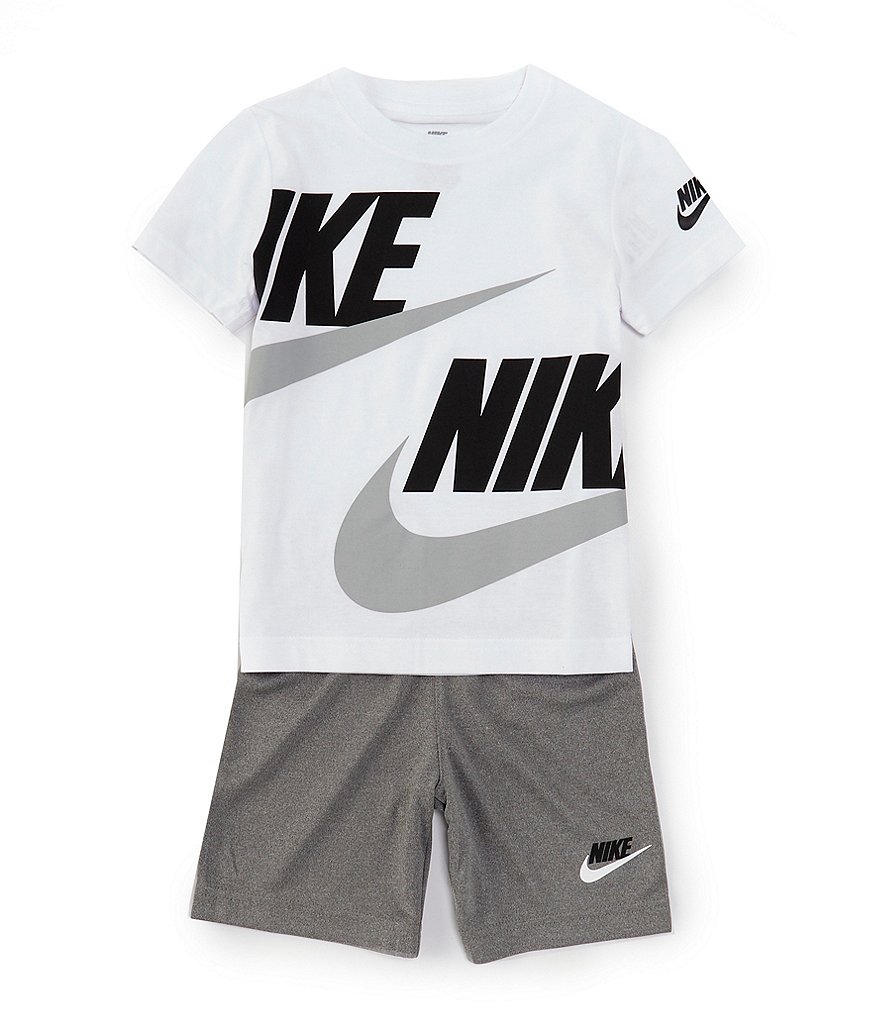 Nike Little Boys 2T-7 Split Futura Short Sleeve Jersey T-Shirt