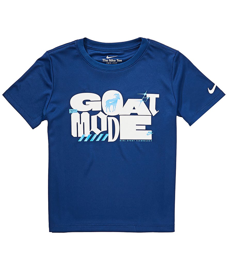 Nike Little Boys Short Sleeve Dri-Fit Goat Mode Graphic Tee