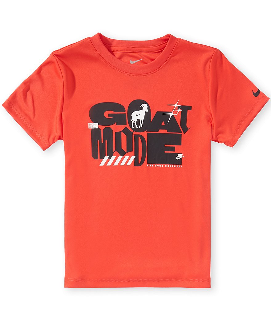 NIKE ナイキ コロット ゲームシャツ Nike Little Boys Short Sleeve Dri-Fit Goat Mode Graphic Tee
