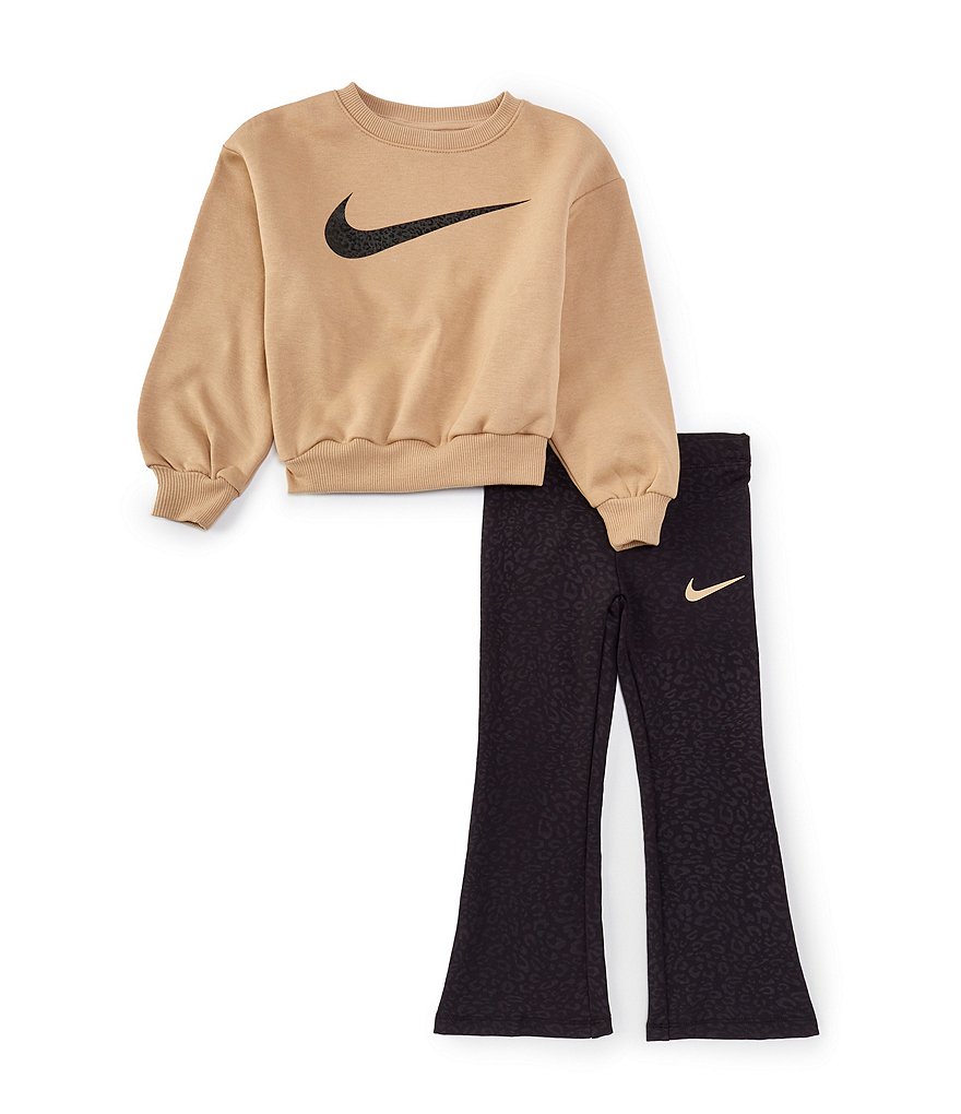 NWT Nike shops metallic hoodie & leggings set girls 4