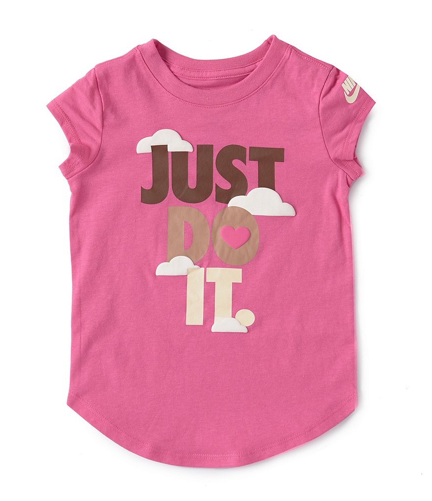 Nike Little Girls 2T-6X Short Sleeve Just Do It T-Shirt