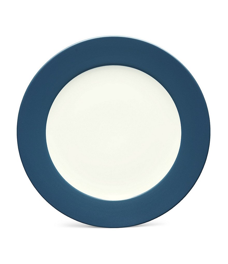 Noritake Colorwave Coupe Rimmed Matte & Glossy Stoneware Salad Plate ...