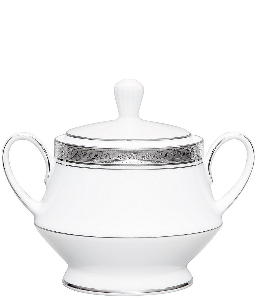 Noritake Crestwood Gold Sugar Bowl With Lid – Elegant Porcelain With Gold Band - View #11