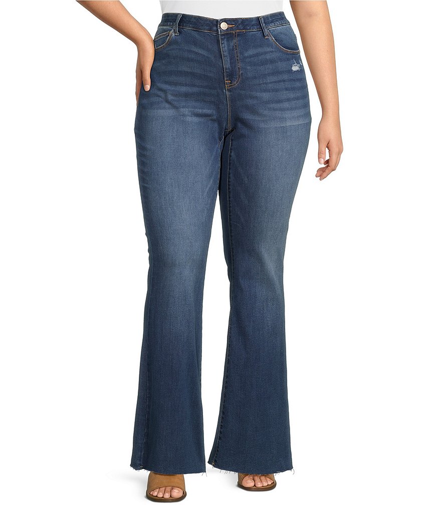 Nurture by Westbound Plus Size Mid Rise Bootcut Jeans - 18W Short