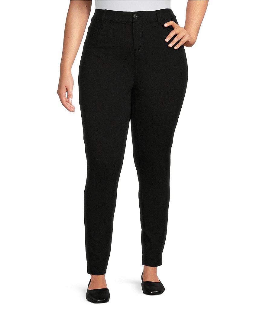 Nurture by Westbound Plus Size Mid Rise Ponte Skinny Pants | Dillard's