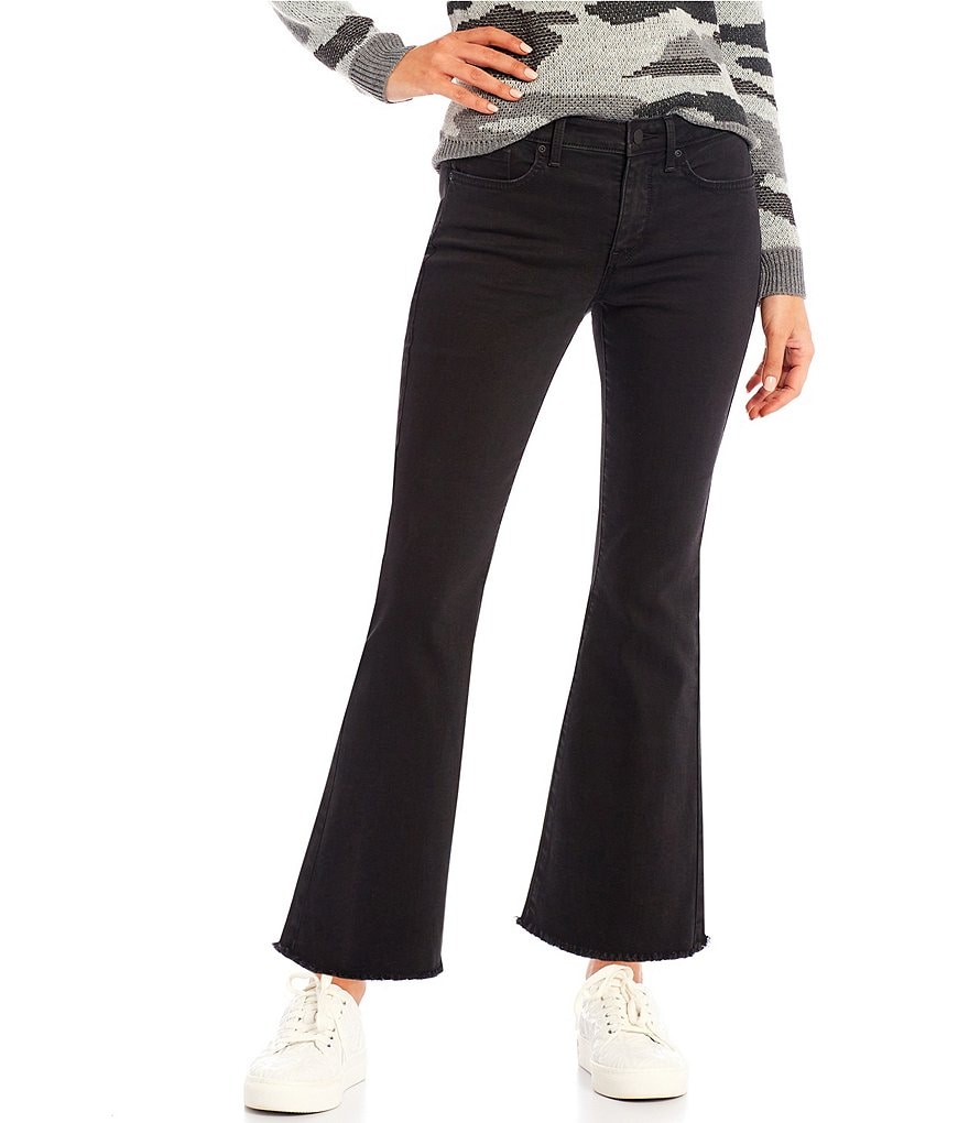 Ava Flared Ankle Jeans With Frayed Hems - Foundry Blue | NYDJ