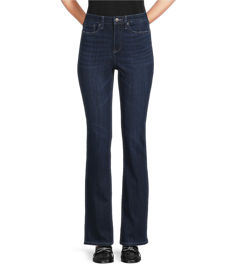 NYDJ Stretch Denim High Rise Slim Leg Bootcut Jeans | Dillard's