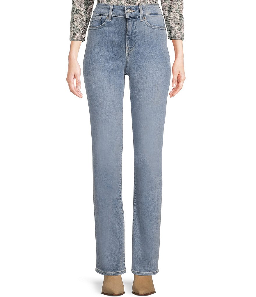 NYDJ Marilyn Stitching Straight Leg High Waisted Jeans | Dillard's