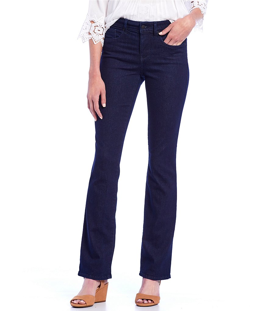 NYDJ Marilyn Stitching Straight Leg High Waisted Jeans | Dillard's