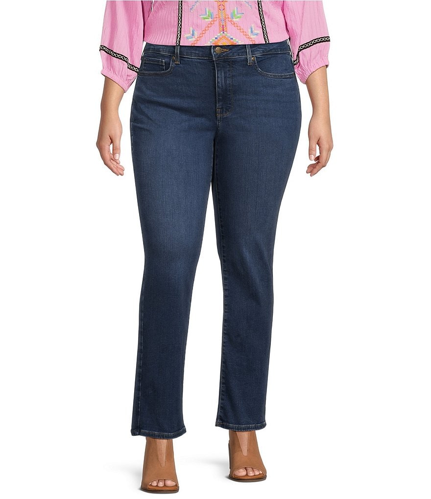 NYDJ Plus Size Marilyn Straight Leg Jeans | Dillard's