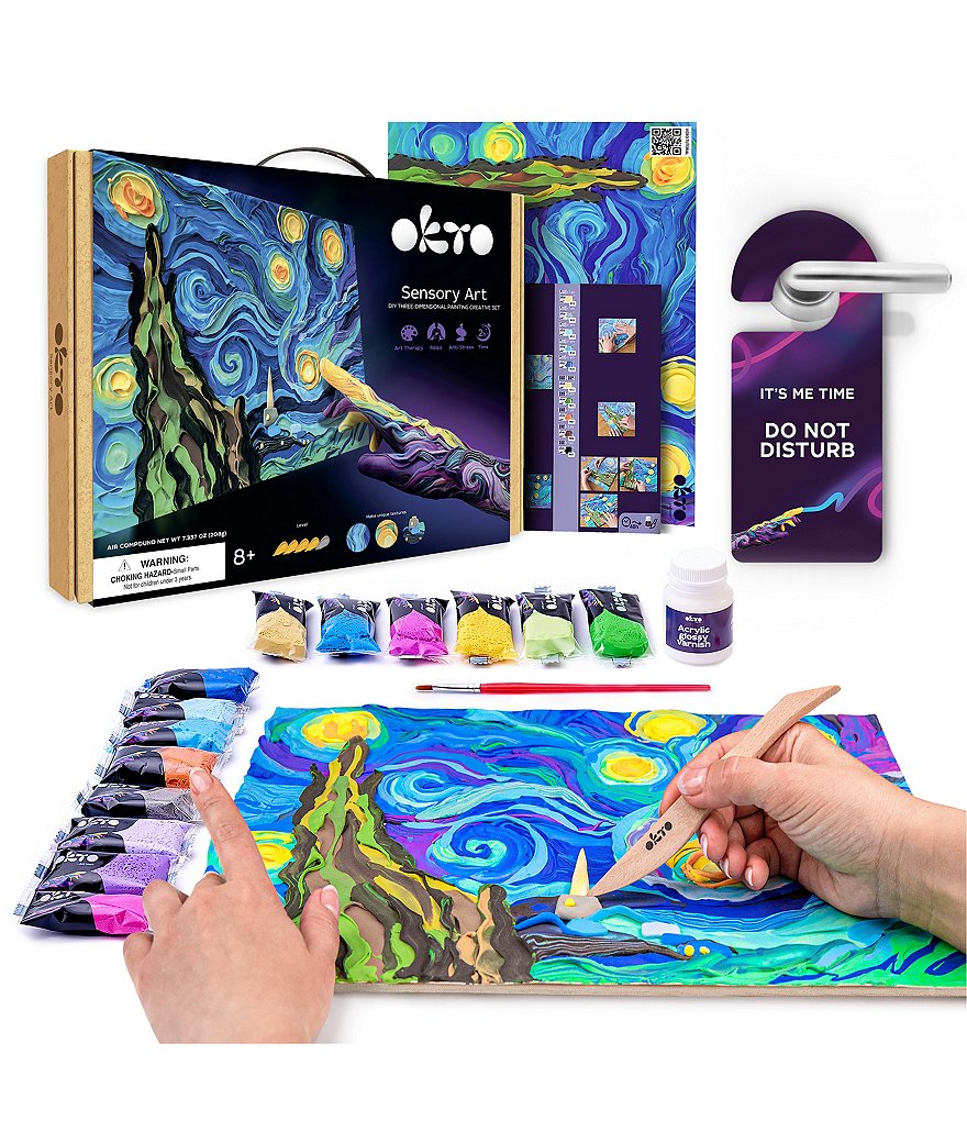 Paint Kit - Starry Night Gazer Acrylic Painting Kit & Video Lesson