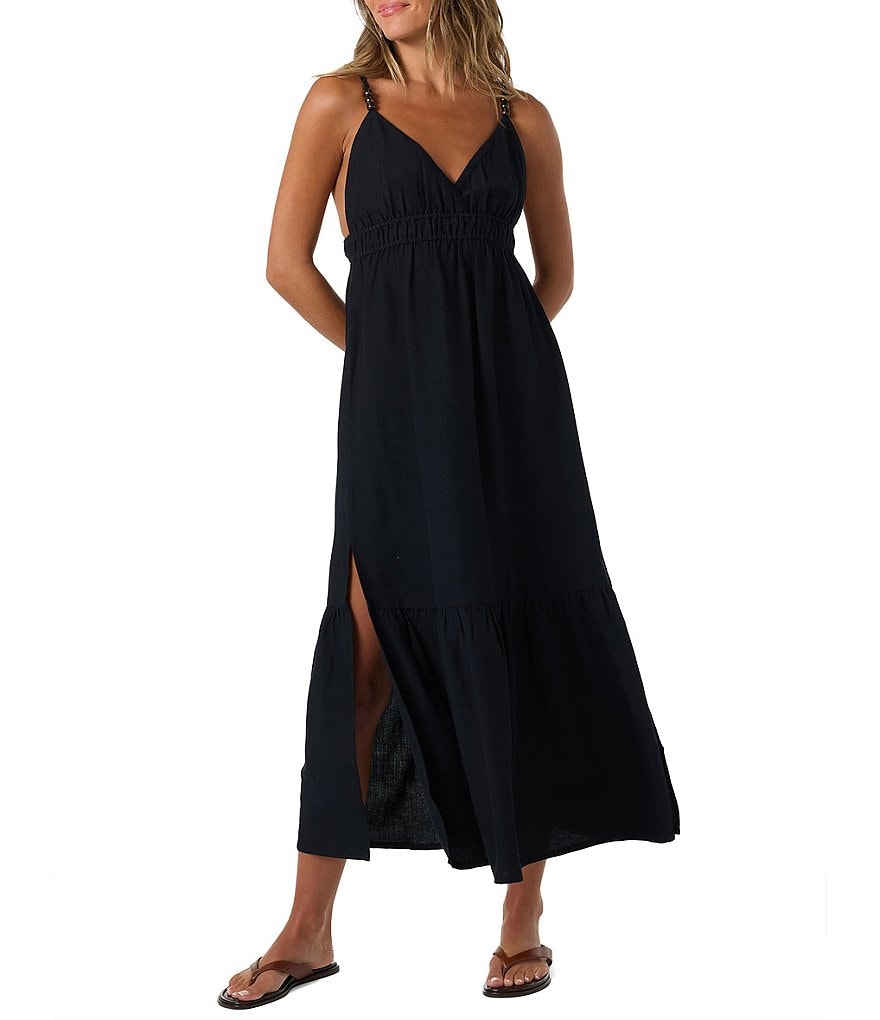 O'Neill Julez Sleeveless Side Slit Linen Blend Dress | Dillard's