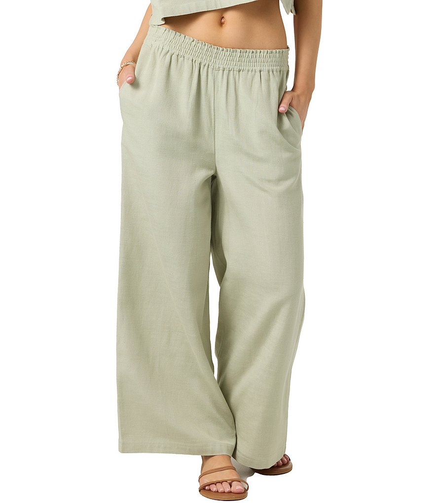 O'Neill Sanders Coordinating Linen Blend Wide Leg Pants | Dillard's