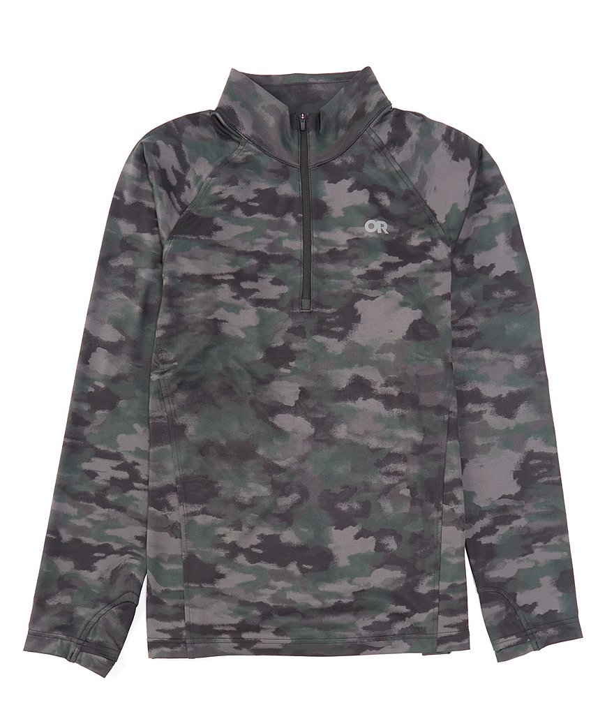 Quarter zip camo on sale pullover