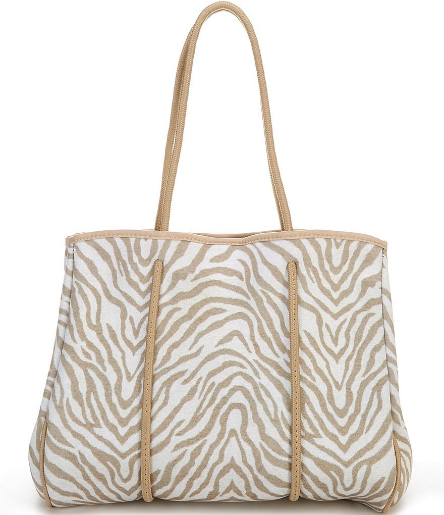 Hyde Stripe Tote Tan Hyde Stripe