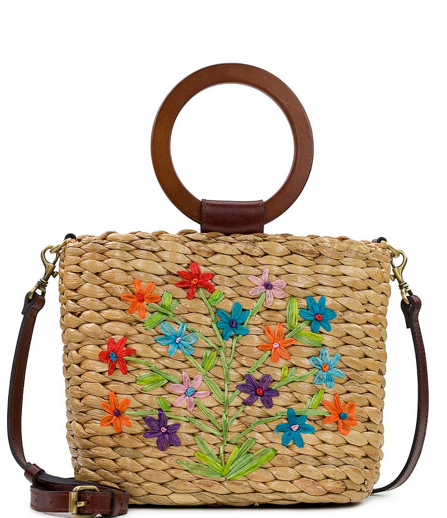 Patricia Nash Multicolor Flower Straw Tote Bag | Dillard's