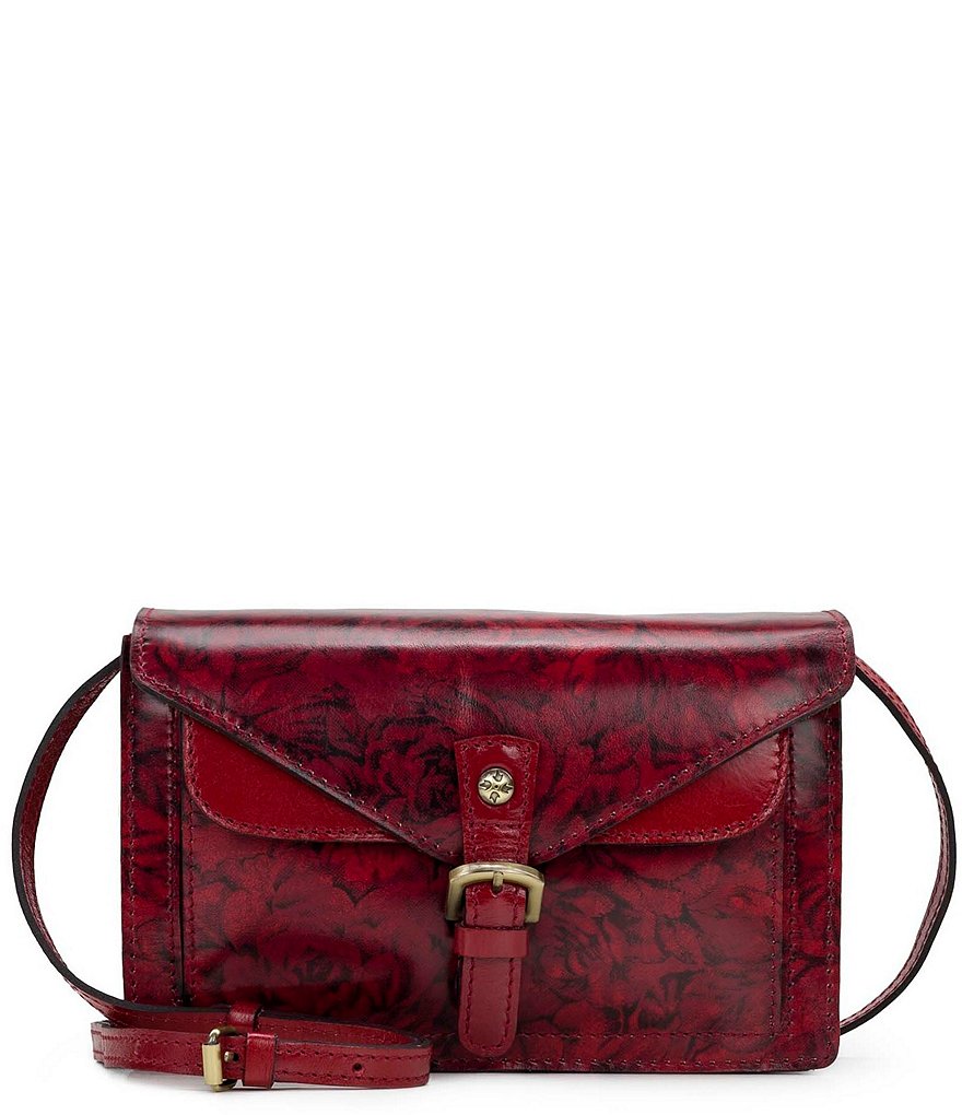 Patricia Nash Cassano Roses Print Leather Crossbody Bag | Dillard's