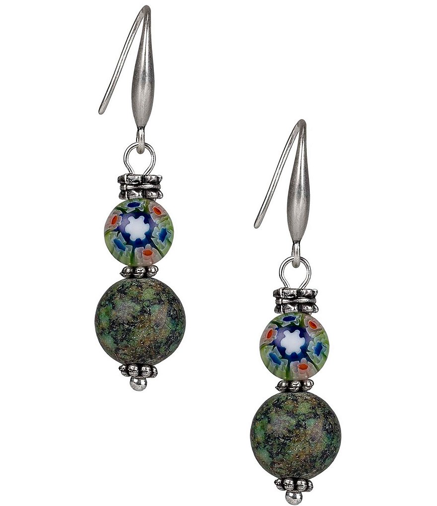 Patricia Nash Double Bead Drop Earrings | Dillard's