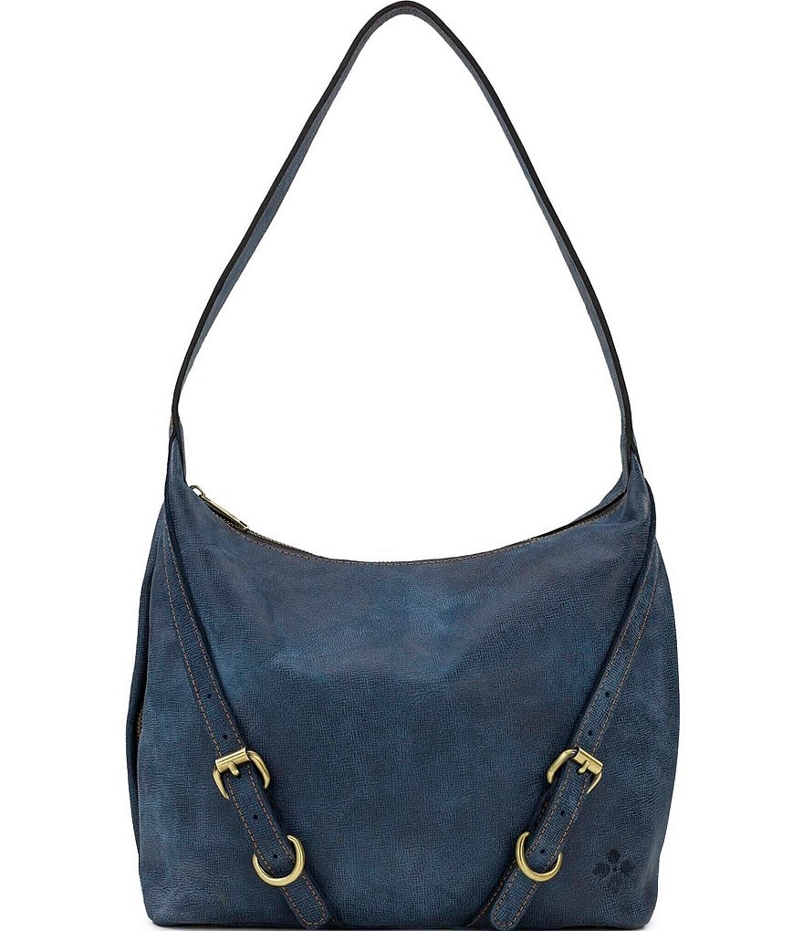 Patricia Nash Elia Denim Leather Hobo Bag | Dillard's