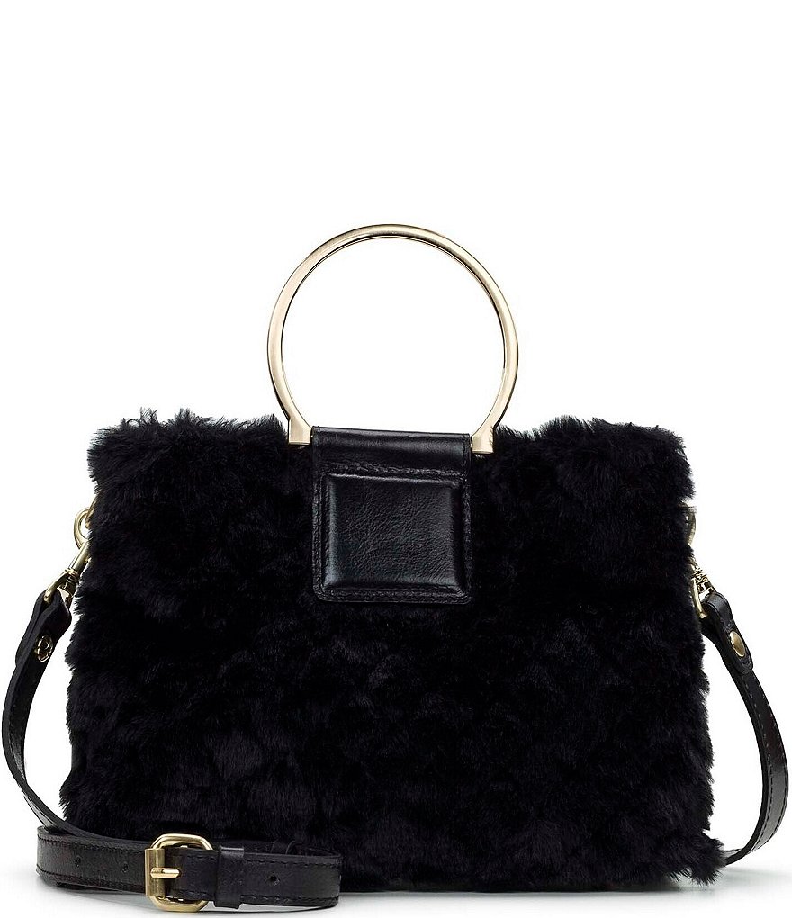 Patricia Nash Empoli Faux Fur Leather Satchel Bag | Dillard's