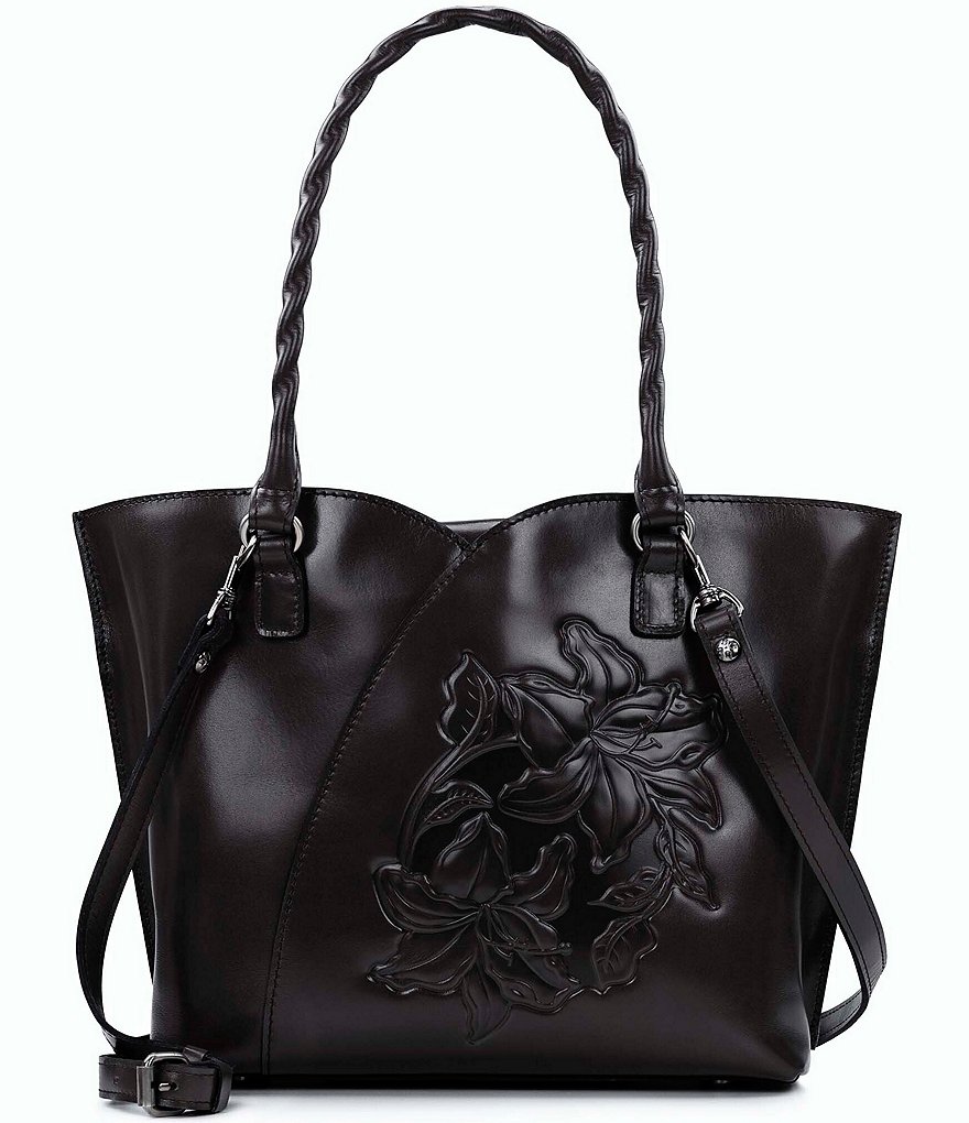 NWT Patricia Nash Black Italian leather newest tote