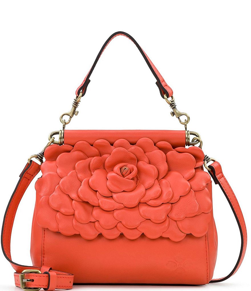 Mini Flower Napa Leather Chain Crossbody Bag