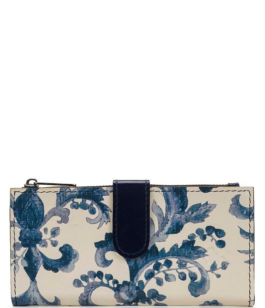 Patricia Nash Renaissance Revival Blue Nazari Leather Wallet | Dillard's