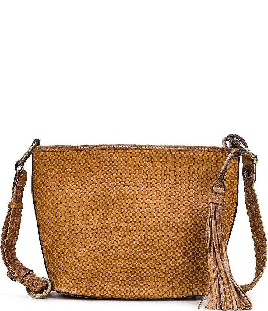 Patricia Nash Valbella Woven Leather Crossbody Bag | Dillard's