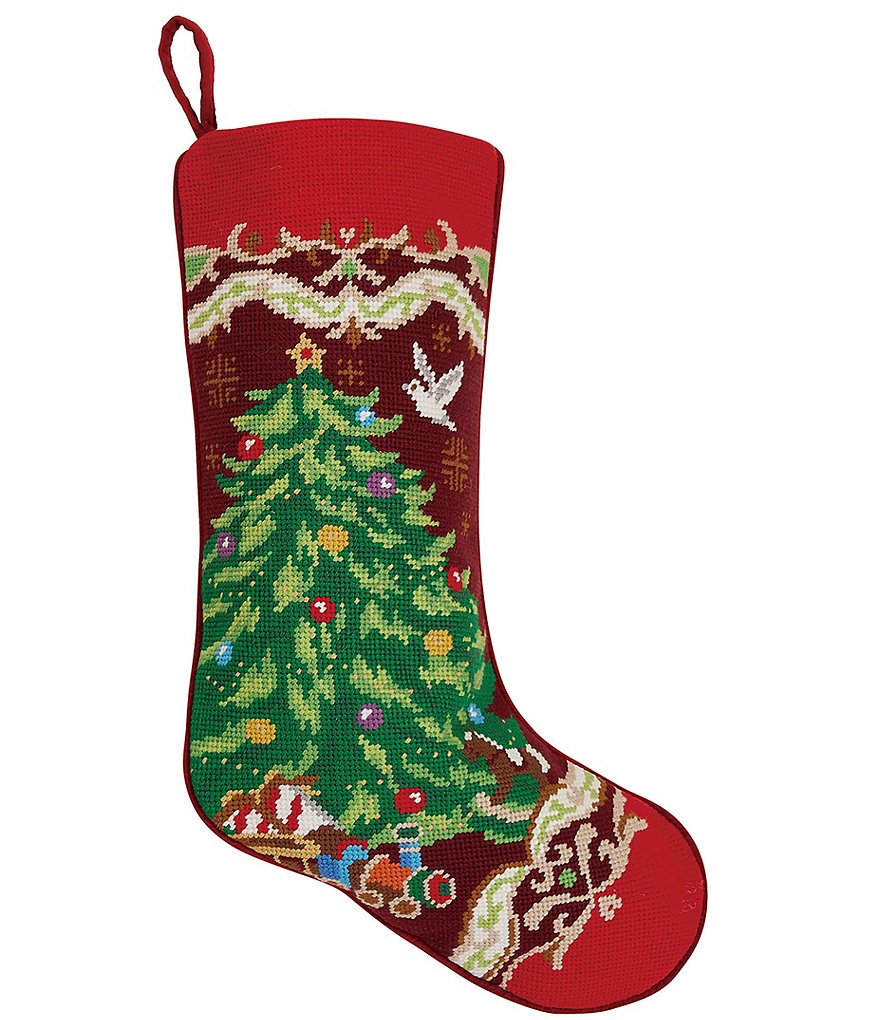 NeedlepointUS: Primavera Needlepoint Christmas Stocking Kit - Shaker Winter  Stocking, Primavera, DM2009