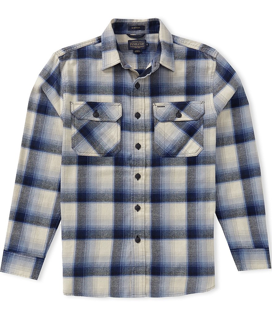Pendleton Burnside Flannel Plaid Long Sleeve Woven Shirt